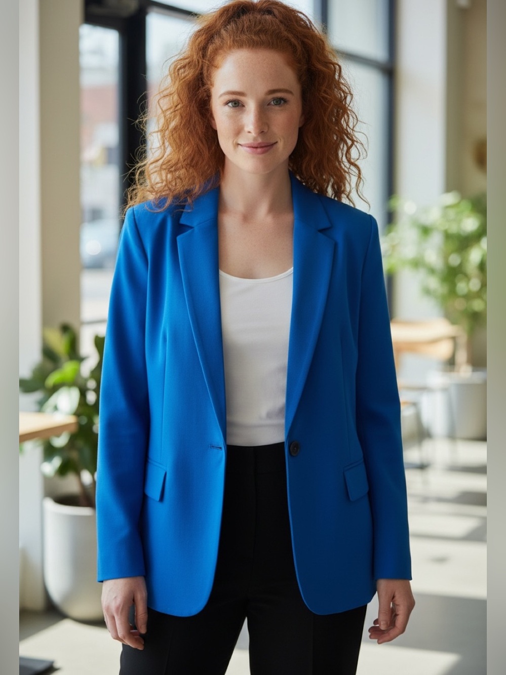 SAG HARBOR Blue Blazer Classic Suit Jacket - Picture 4 of 4